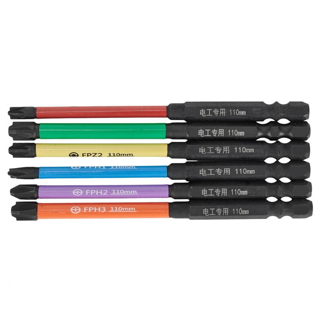 Screwdriver Bits 6 Pcs/set Alloy Steel High Quality