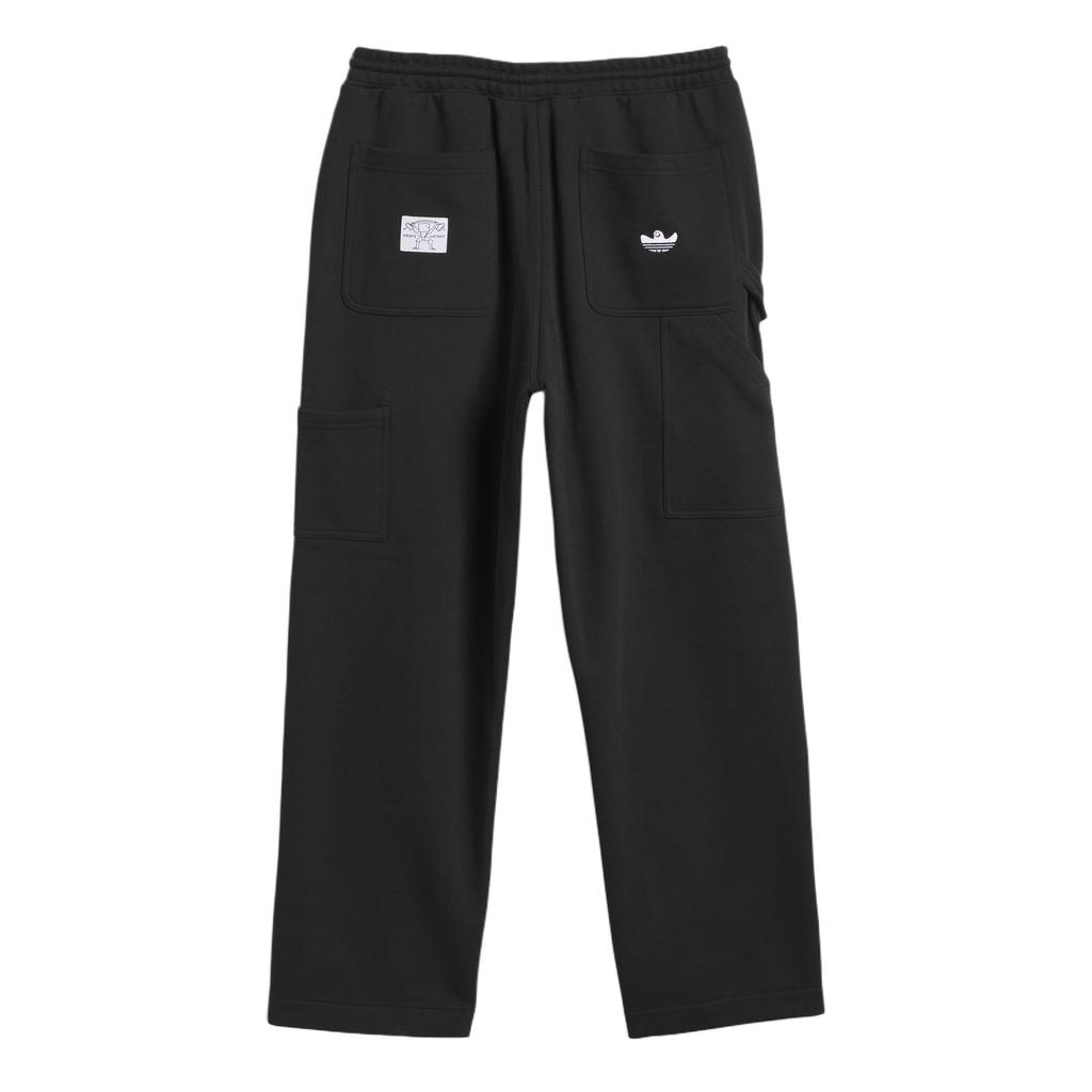 adidas Originals Shmoofoil FW24 Těžké malířské ležérní rovné sportovní kalhoty Unisex kalhoty Černé IZ4868