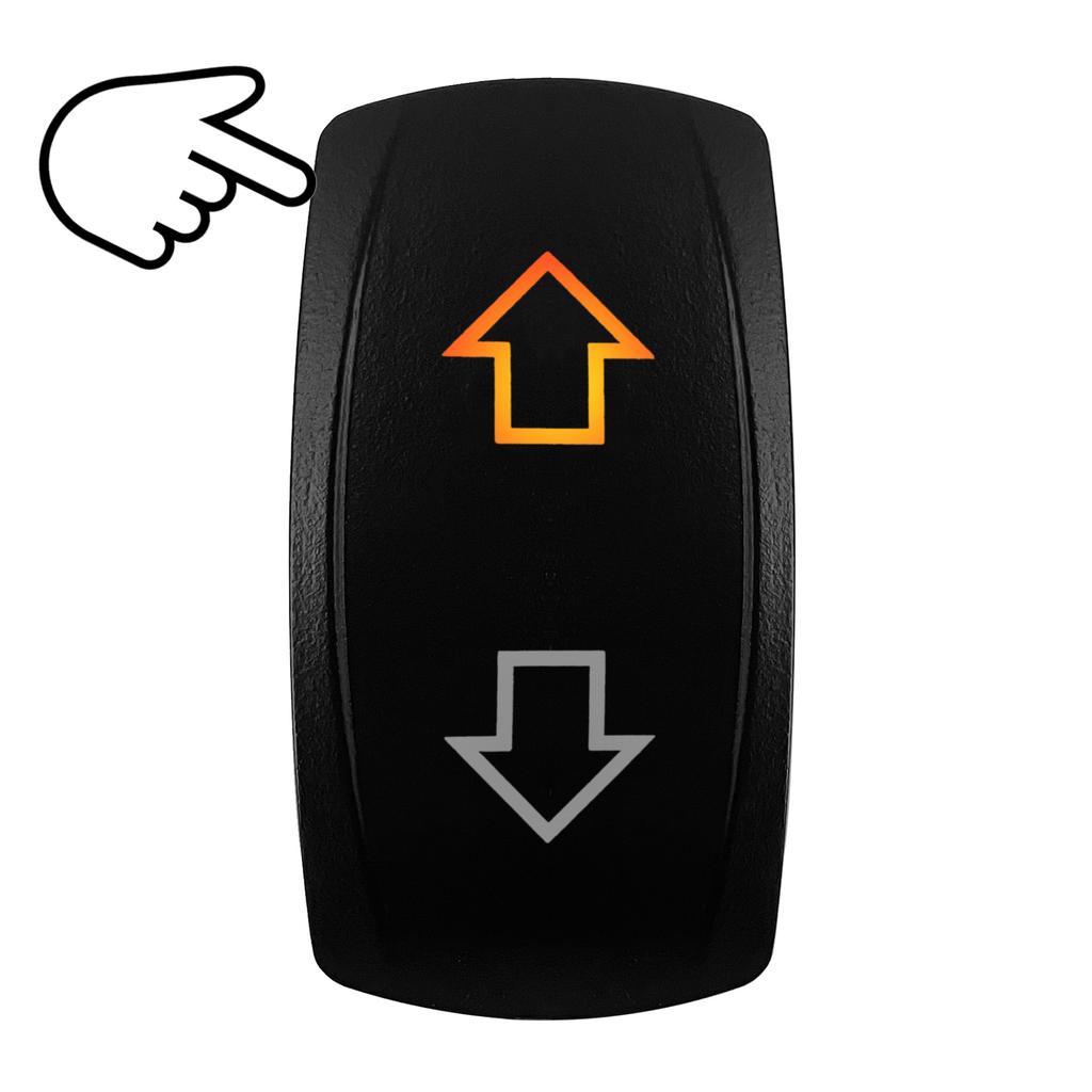 Comutator Basculant cu LED Portocaliu/Chihlimbar Bară Luminoasă LED Lumini Spot 5P/7Pini Pornit Oprit Pornit Pentru Mașină Barcă Camion PV Stil ARB Piese Auto Camper Comutatoare Baterie5