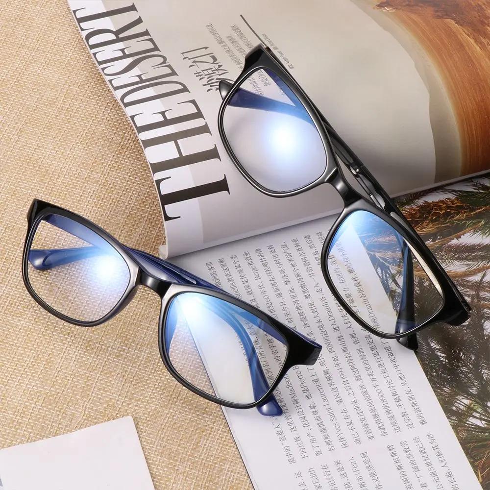 Eyewear Clear Lens Unisex with Blue Film Reading Glasses Flat Mirror Computer Eyeglasses Frames