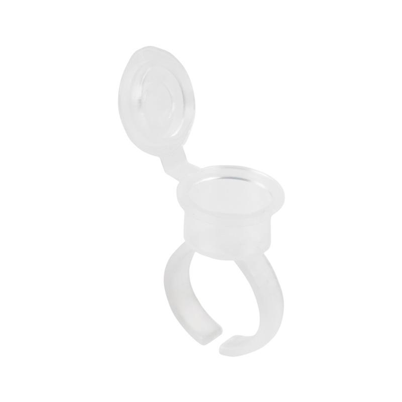 50pcs/pack Makeup Tools Eyelash Extend Ring Cup Tattoo Ink Equipment Microblading Tattoo Cup With Lid Make up Accessories