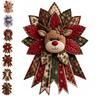 DIY Quilted Christmas Wreath Sewing Kit Fabric Door Hanging Ornament Gingerbread Tree Handmade Holiday Craft Decor Set