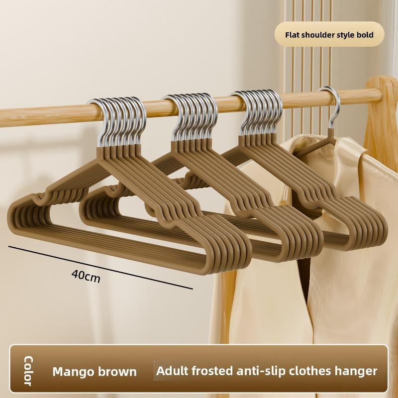 Super Thick Matte Resin Coat Hanger, Seamless and Anti-slip, Adult Thickened Coat Hanger Support Coat Hanger