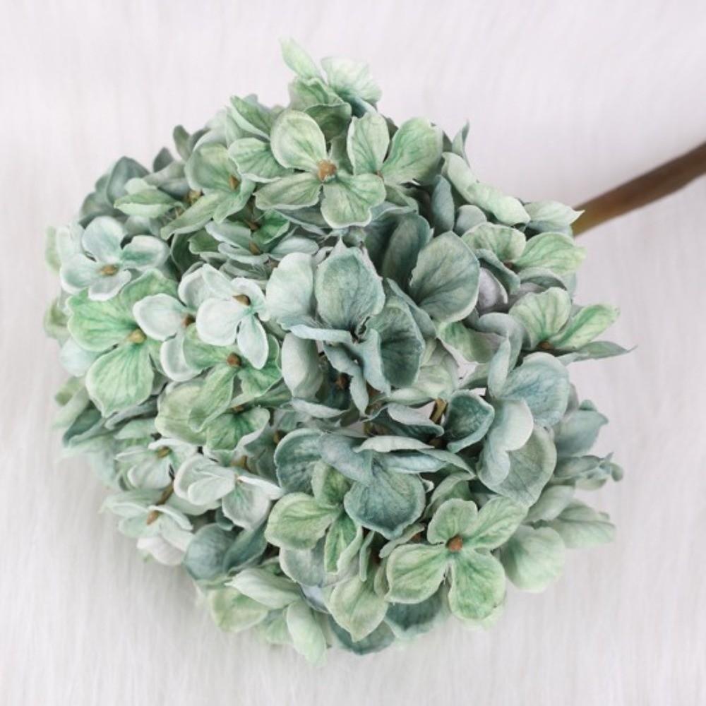Handmade Artificial Hydrangea Flower Hydrangea Macrophylla Fake Flower  Mother's Day Gift