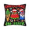 Decorative Pillowcases Christmas In July Vacation Merch Home Pillow Case Cover Zippered Multiple Sizes