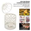 Round Iron Birdcage Candle Holder Metal Construction Hanging Candle Holder  Dining Table