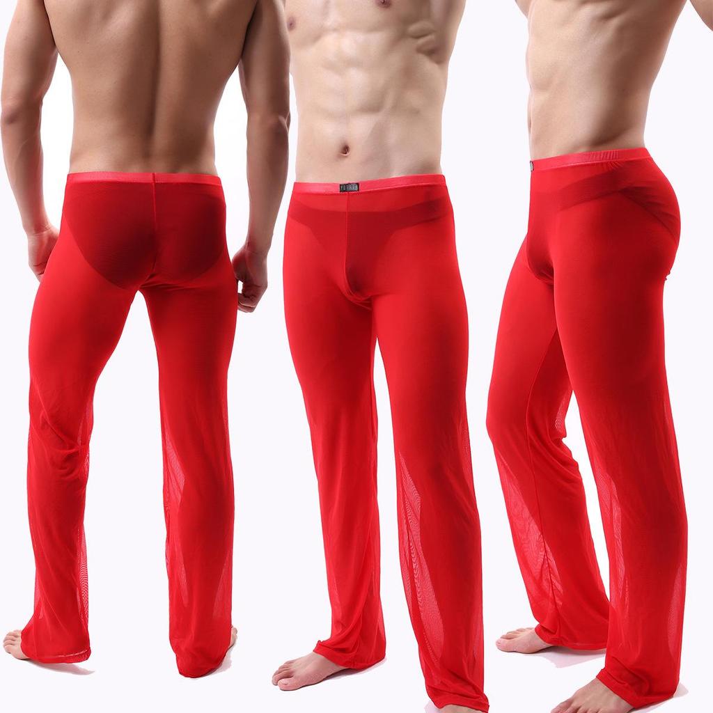 Men's See-Through Mesh Pajama Pants E667