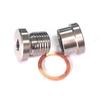 1PCS M12X1.25 Stainless Steel Inner Hexagon Plug And Nut Kit O2 Oxygen Sensor Nut Weld Exhaust Stepped Bung