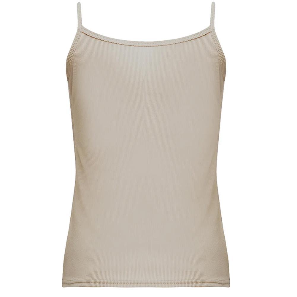 Kvinner O-hals Sommervest Ermeløs Sexy Basic T-skjorte Ribbete Tank Casual Topper