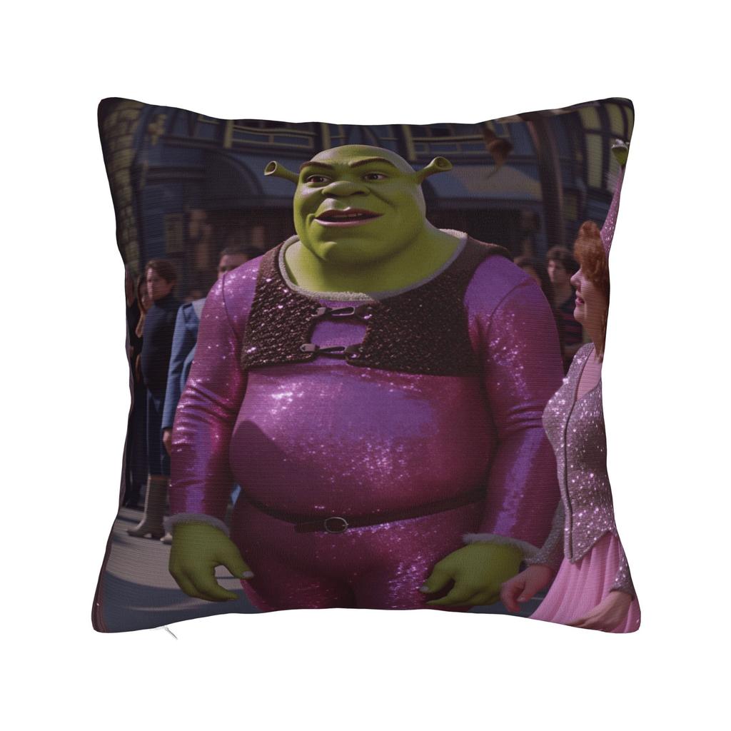 Polštářový potah Shrekův vtipný polštář Vlastní potah na polštář Novinka Povlak na polštář na pohovku ložnici domácí dekorace