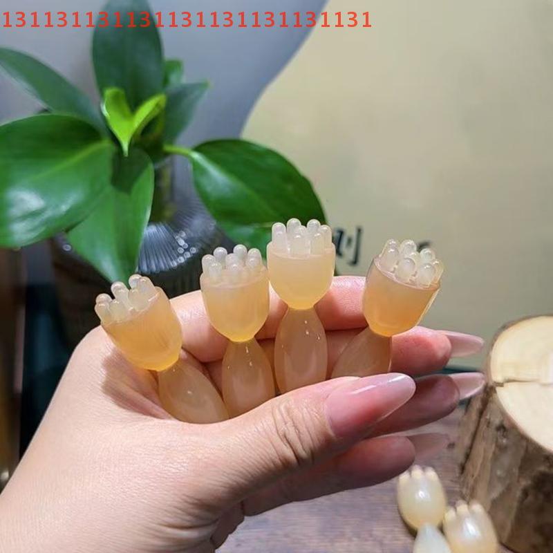 Lotus Seedpod Shape Gua Sha Face Massager Stick - Facial Lifting Skin Care Tool for Eyes Acupoint Pen Beauty Care