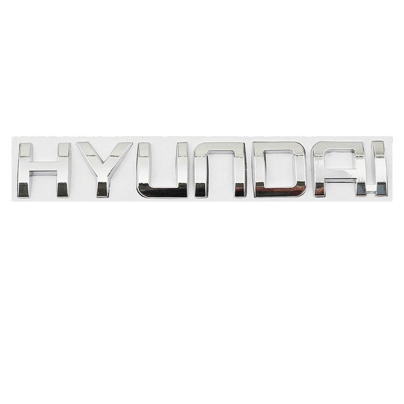 1 Stück 3D Panzer Aufkleber Emblem Gold Silber Schwarz Rot Sticker für Hyundai Tucson IX35 I30 I20 Kona Coupe Veloster I40 Getz Zubehör TT35