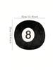 1pc Decorative Billiard 8 Ball Pillow Soft Plush Throw Cushion For Home Pool Table