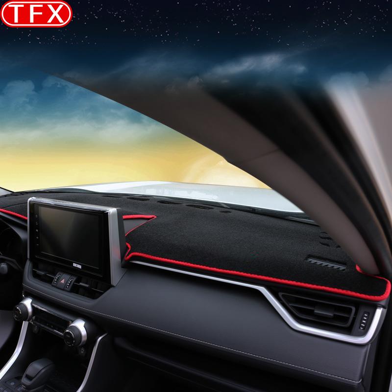 Husă din flanel pentru bordul interior al mașinii pentru Toyota Rav4 -2022 Xa50 Capac pentru consola centrală Covoraș pentru bord auto Covor Parasolar