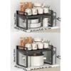 Expandable Adjustable Kitchen Organizer Space Saving Retractable Cabinet Shelf  Cabinet Internal