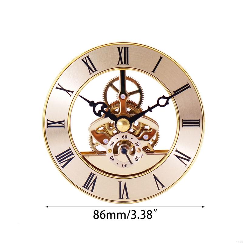 KX4B Retro Gear Wall Clock Movement Metal Perspective Table Clocks Accessories for Handmade Hanging Clocks Replacement Part Tool
