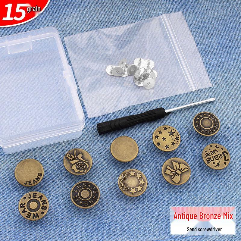 Elastic Belt Buckle Adjustment Button for Jeans - Waist Tightening Accessory