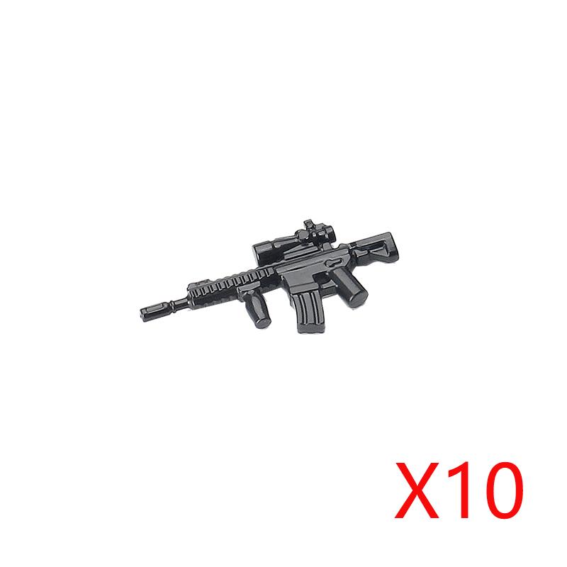 Military Weapons Accessories Building Blocks Russian Special Forces AK Rifles Tactical Bulletproof Vests Equipments Bricks Toys