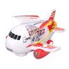 Kids Electric Airplane Toy Lights Music Openable Door High Simulated Aircraft Model with Water Mist Spray