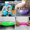 Slow Rebound Ice Cube Squishy Slow Rise Glitter Cube Squeeze Maltose Filling Colorful Cube Fidget Birthday Party Favor