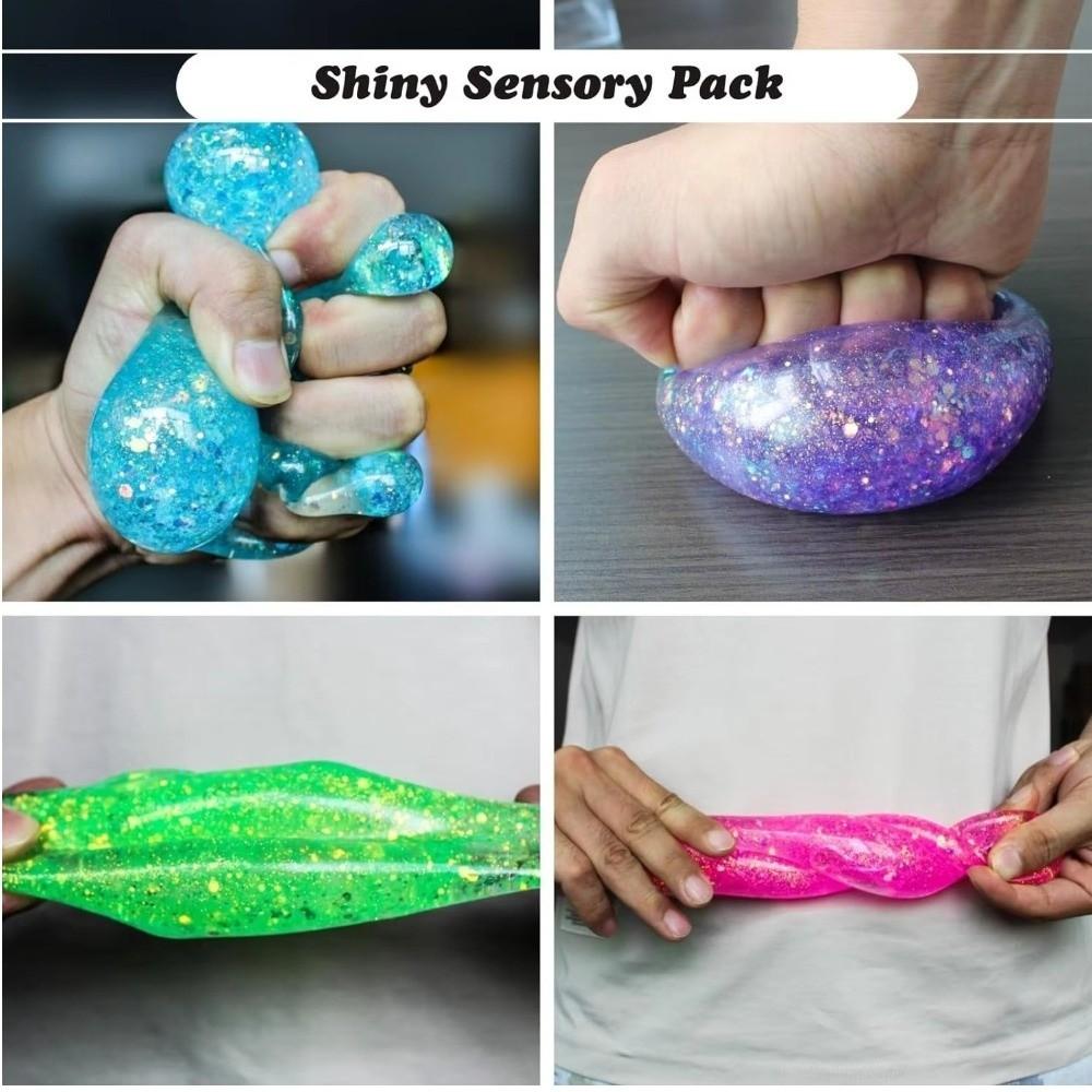 Slow Rebound Ice Cube Squishy Slow Rise Glitter Cube Squeeze Maltose Filling Colorful Cube Fidget Birthday Party Favor
