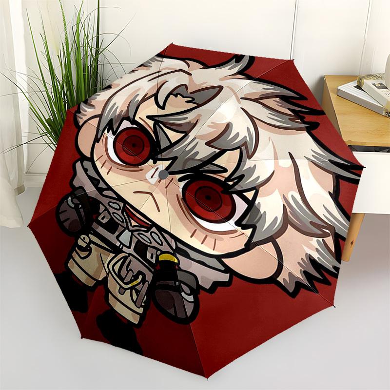 

1pc Anime Character Outdoor Umbrella - Automatic Opening/Closing, Portable 3-Fold Design with 8-Rib Iron Frame - Perfect Gift for Fans, Travelers