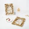 6 Zoll Europäischer Goldener Ginkgoblatt Harz Fotorahmen Kreative Hochzeitsgarn Dekoration Ornamente