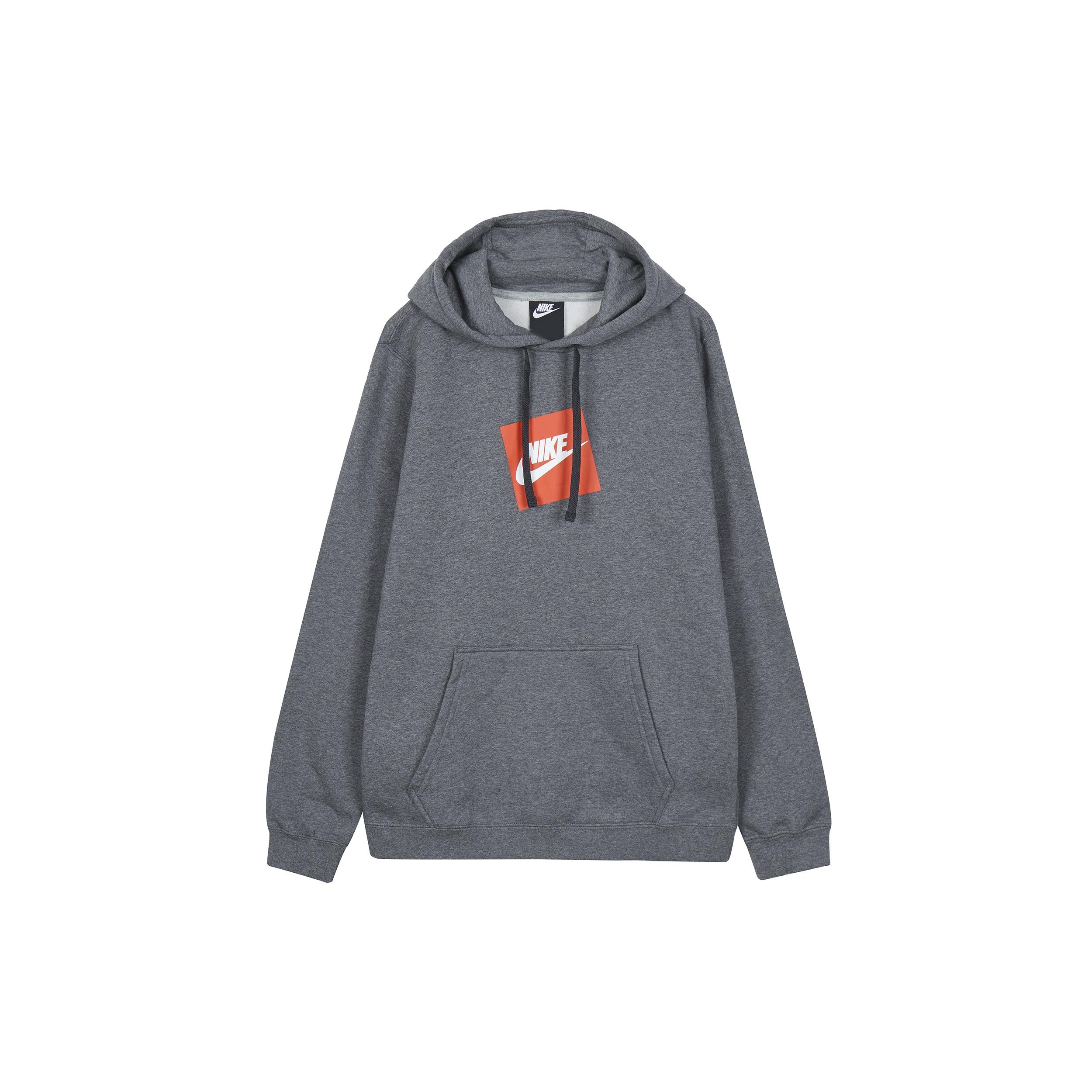 Men s Nike Fleece Lined Stay Warm Athleisure Casual Sports Gray Pullover CW6414-071 M
