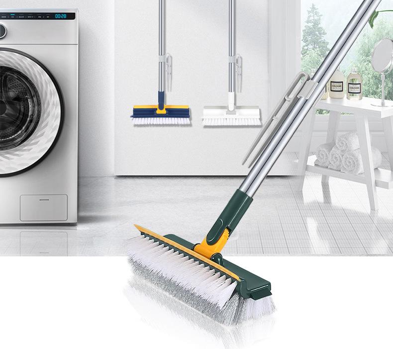 Multifunctional Long Handle Bathroom Tile & Floor Squeegee Brush