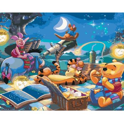 Paint by Number Pictures for Painting - Winnie the Pooh and Disney Stars 50X40Cm