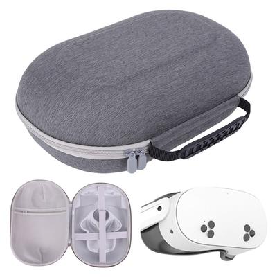 Hard Carrying Case Multi-Compartment Portable Travel Case with Mesh Pocket Protective Carry Bag for Meta Quest 3S VR Accessories