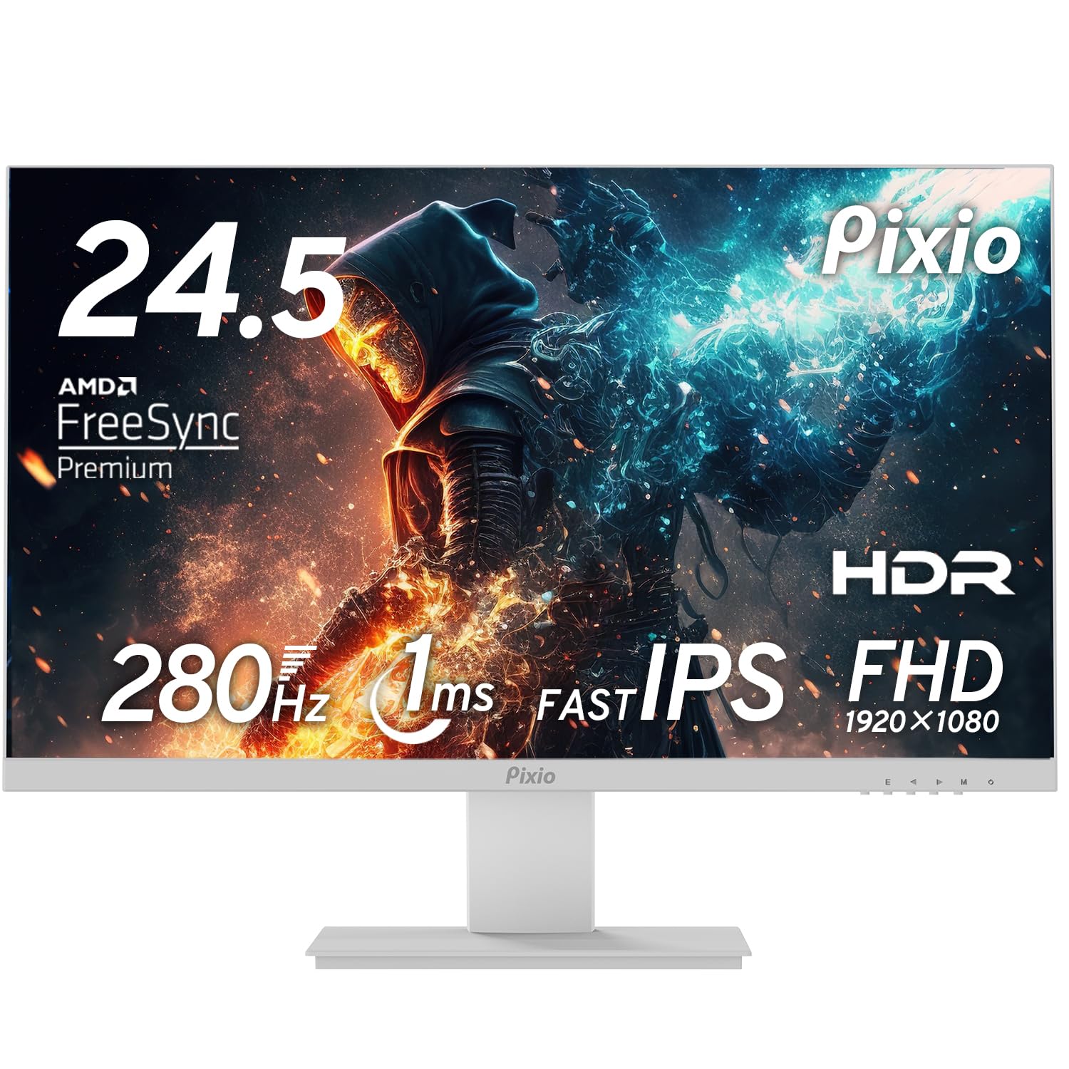 

Pixio PX259 Prime White Gaming Monitor 24.5 Inch FHD IPS 280Hz 1ms 2 Year Warranty 30 Day Return Guarantee