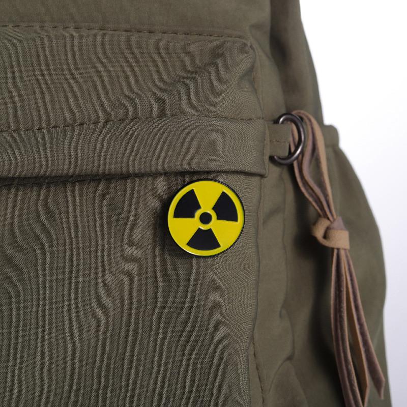 Creative Radiation Geometric Sign Brooch Durable Alloy Pin For Accessories Fashionable