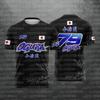 AI Ougra79 Driver's 2026 New Japanese Racing Style T-shirt for Enthusiasts Fashionable and Breathable FamilyMatching