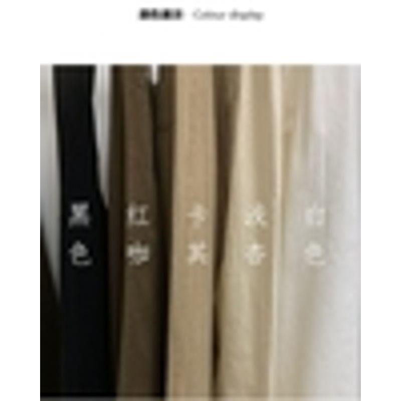 

K-style Minimalist White Autumn and Winter Loose High Waist Casual Pants Khaki Quality Edition] S