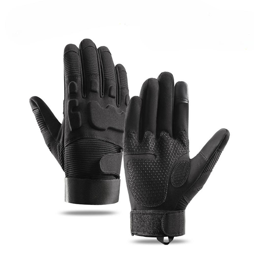 Sport Radfahren Halbfinger Bergsteigen Militärfan Rutschfest Verschleißfest Trainingsfeld Vollfinger Touchscreen Handschuhe