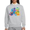 Sesame Street Unisex Adult Happy Holidays Heather Christmas Sweatshirt