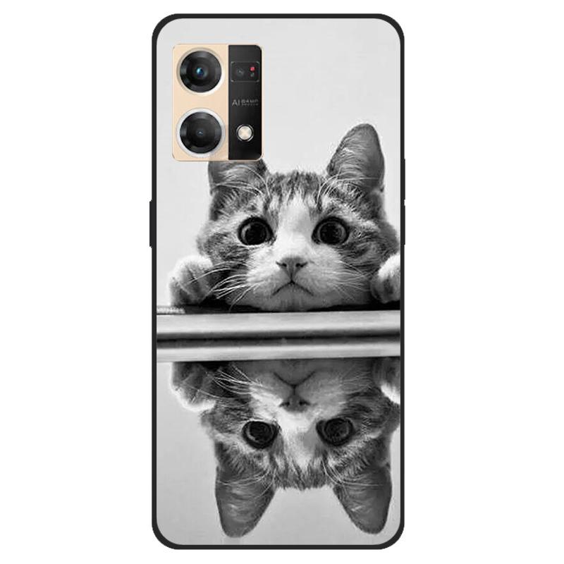 Für Oppo Reno7 4G Hülle CPH2363 Stoßfest Weiches Silikon TPU Rückseite für Oppo F21 Pro F21Pro Handyhüllen für Reno 7 4G Niedlich