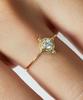 Helene Jewelry 14K Belial Cubic Miss Ring Gold Thread Ring (Type B)