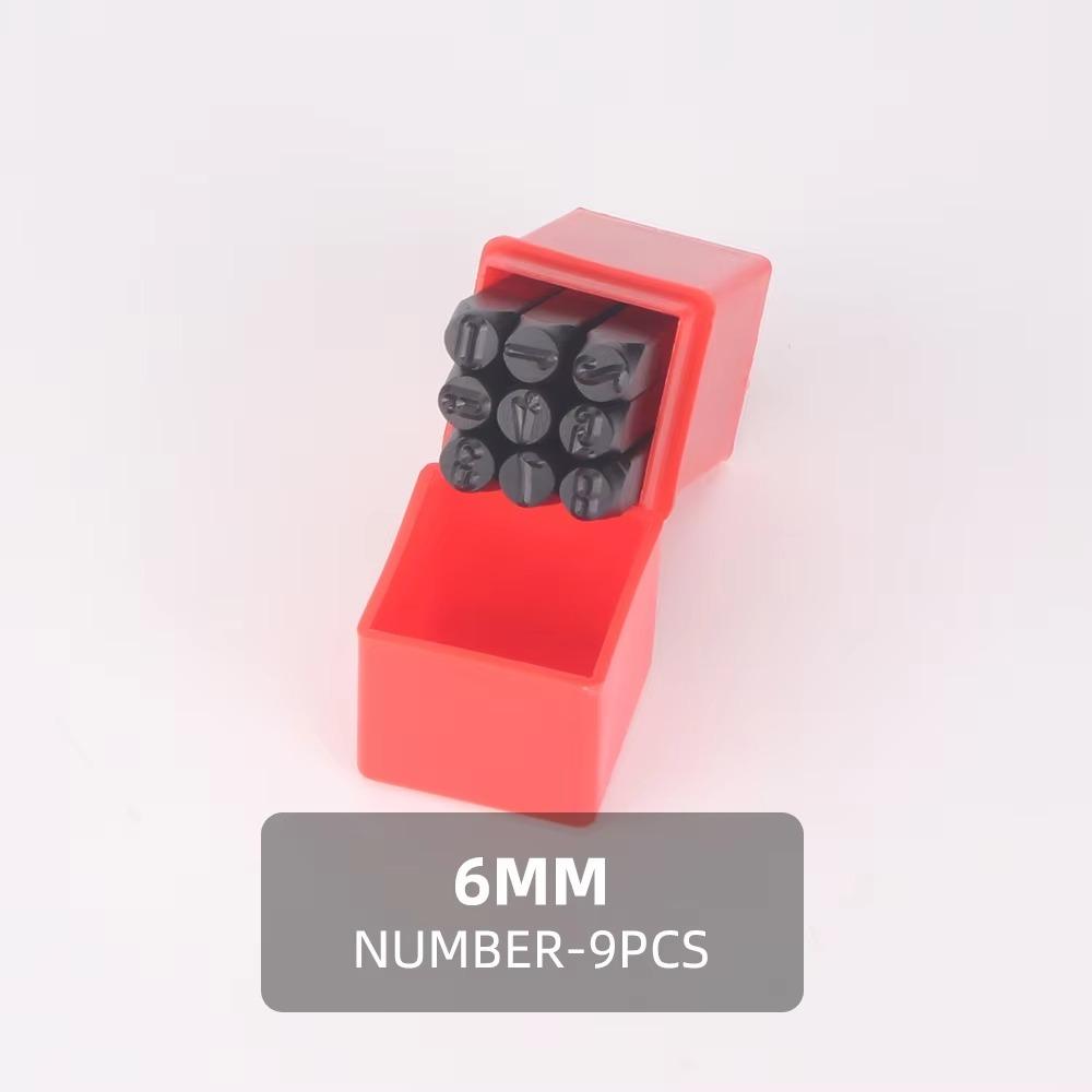 3-12.5 mm Digital Letter Stamp With Plastic Case Letter Stamp Punch Tools Leather Steel Punch