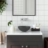 Ceramic Wash Basin Dark Grey Round