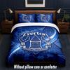 Everton Fußball Design Bett Bettwäsche Set 1 Bettbezug + 2 Kissenbezüge Weich Atmungsaktiv Haushalt Bettwäsche