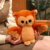 Orangebrown Owl Plush Toy Kawaii Stuffed Animal With Big Sparkly Eyes Adorable Birthday Gift For Kids Book Lovers Home Decor