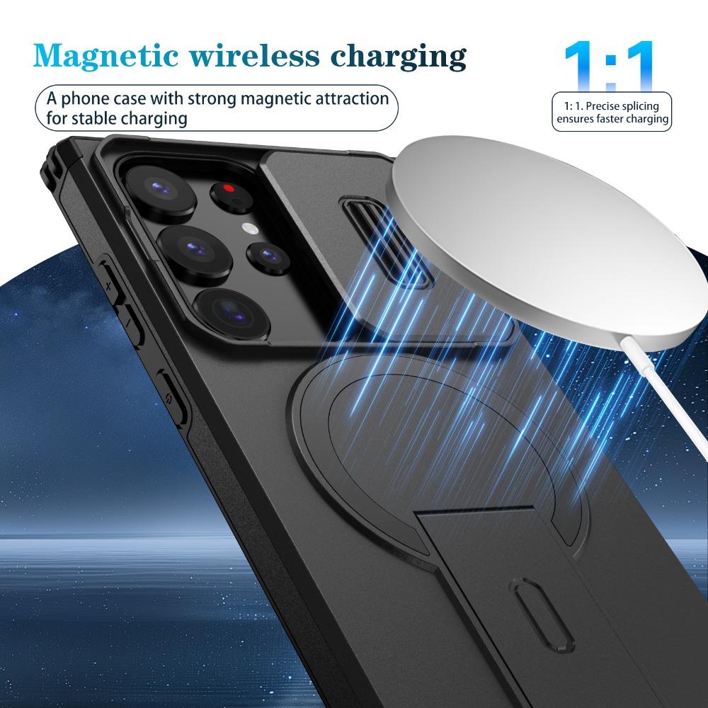 Shockproof Case for Samsung Galaxy S26 Ultra 5G Sliding Camera Magnetic Hard Funda Samsung S25 Edge S24 FE S 26 25 Plus 24 Coque