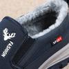 Men Casual Sneakers Non-Slip Breathable Tennis Shoes for Men Winter Warm Slip-On Loafers Soft Sole Comfort Men Driving Shoes New