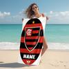 Personalized Flamengo Team Crest Beach Towel Microfiber Beach Towel Thin Absorbent for Beach Swimming Yoga Bath Sports. 0910116