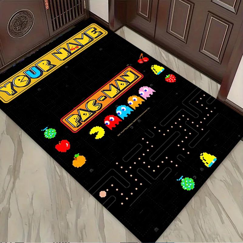Name Custom PACMAN Carpet Rug for Living Room Bedroom Home Sofa Decoration,Kids Play Non-slip Floor Mat