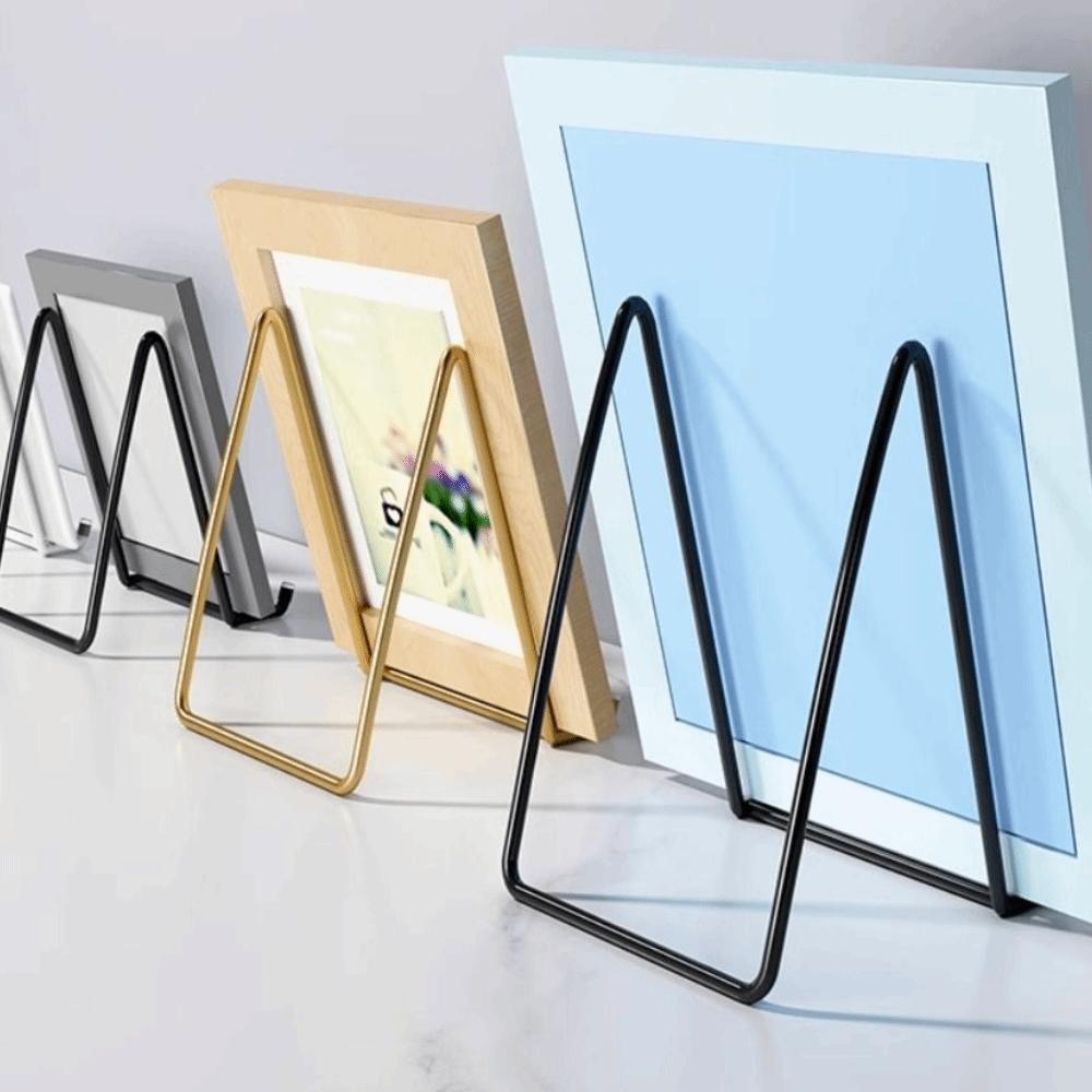 Photo Book Storage Rack Picture Display Stand Holder Simple Iron Magazine Rack Office
