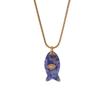 Colorful Fish Pendant Necklace Bohemia Ocean Style Beach Choker Mini Fish Necklace  Sea Beach