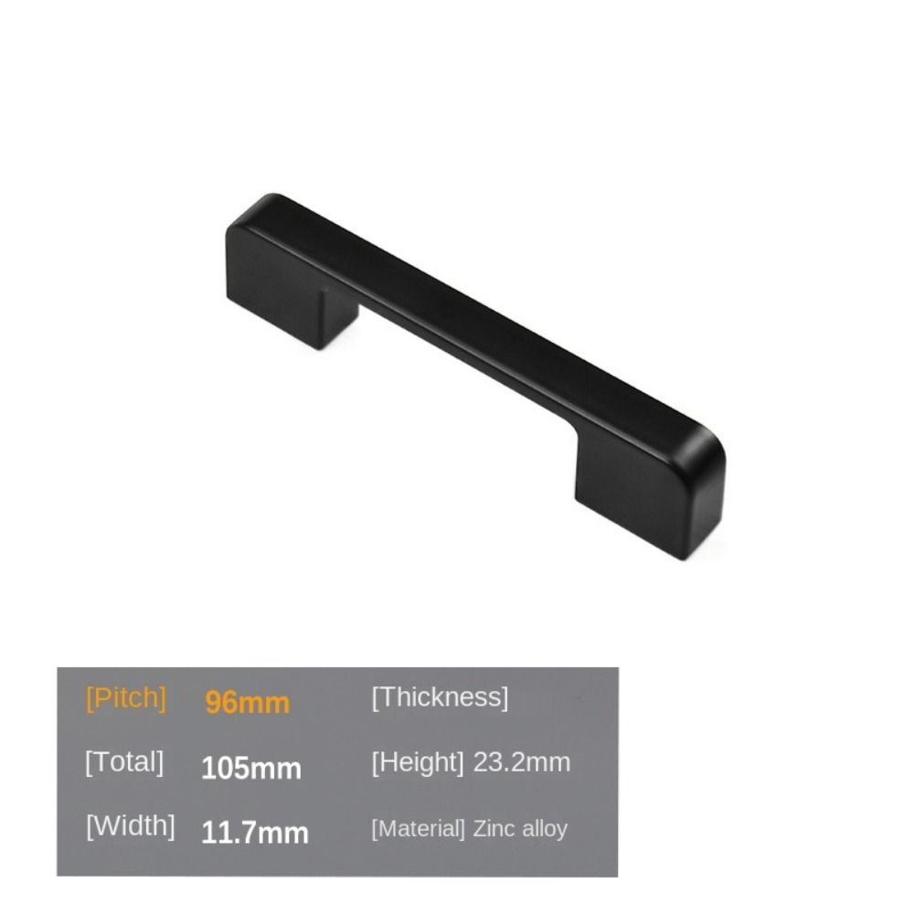 

Новая ручка для двери из цинкового сплава 96/128/160 мм с пробивными отверстиями, сплошная ручка, многофункциональная фурнитура, ручки для ящиков шкафа